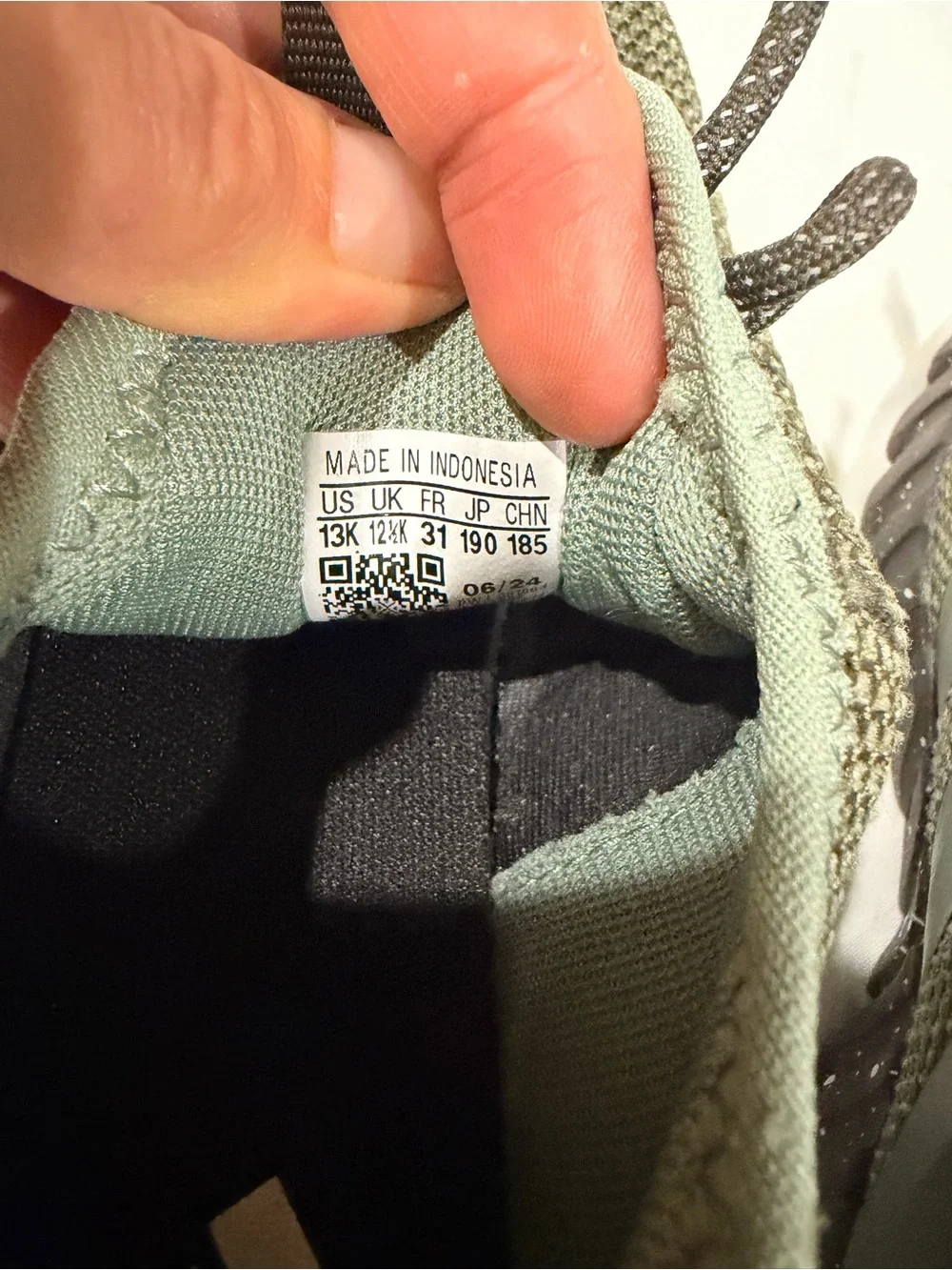 adidas Kids Olive Green Knit Trail Sneakers